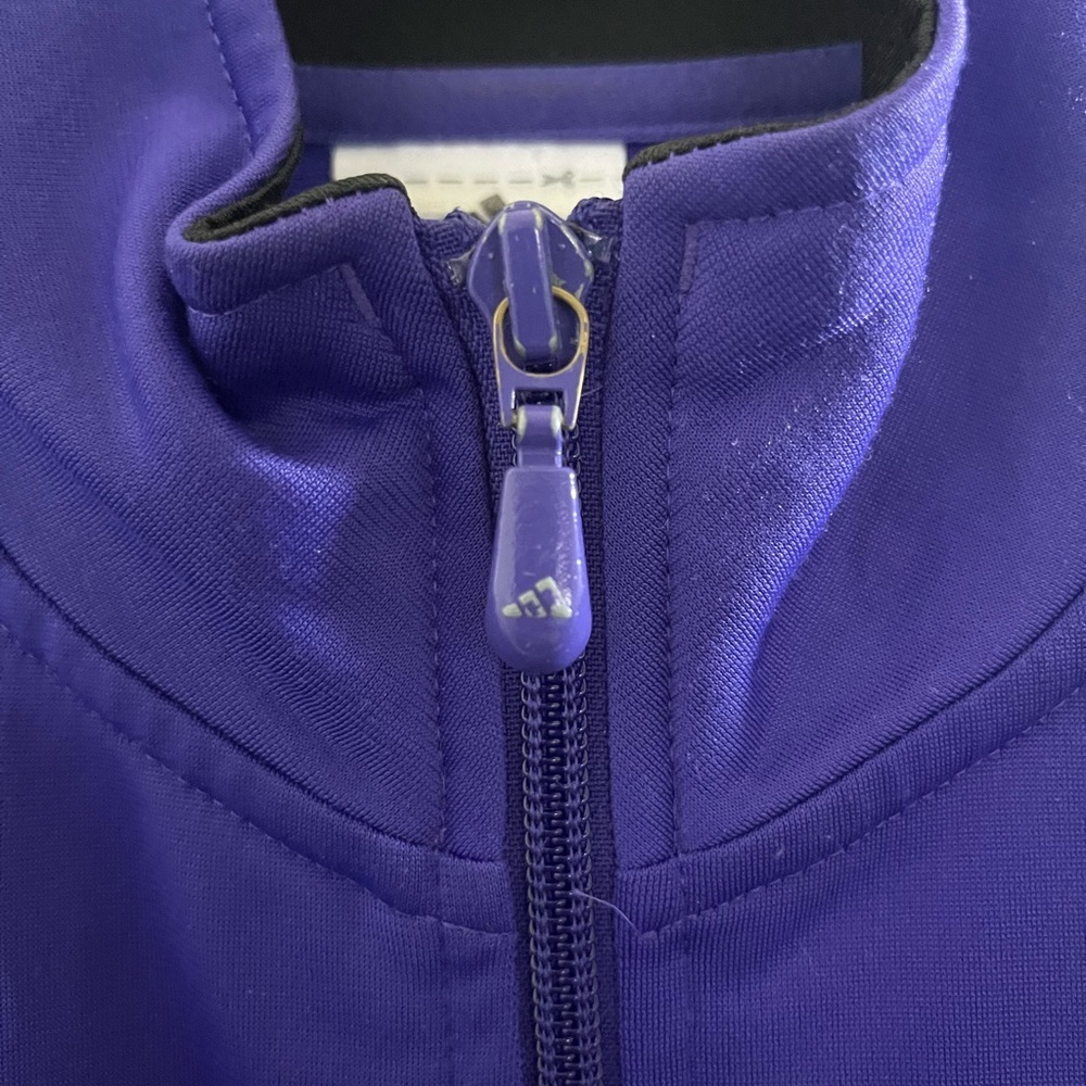 Adidas purple Jacket with Black Logo - Picture 4 of 9